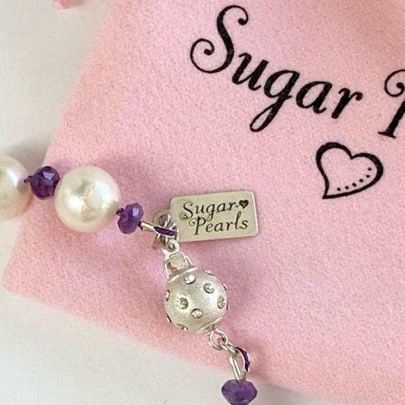 Freshwater Pearl & Amethyst Bracelet - Picture 4 of 5